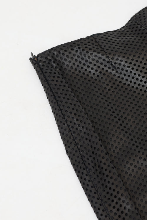 Celine Vintage Perforated Leather Pant
