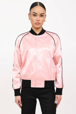Celine Satin Teddy Bomber Jacket