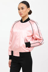 Celine Satin Teddy Bomber Jacket