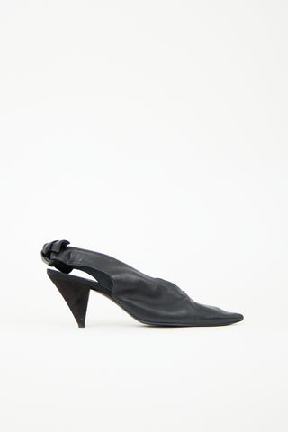 Celine Leather Slingback Heel