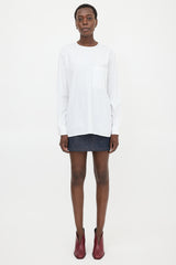 Celine Poplin Patch Pocket Top