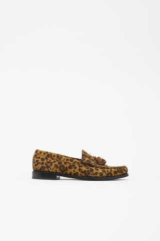 Celine Printed Suede Loafer
