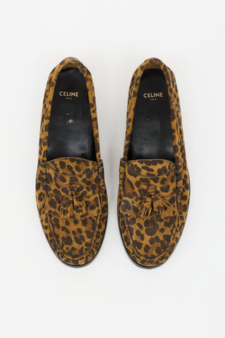 Celine Printed Suede Loafer