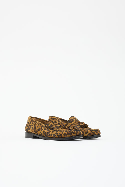 Celine Printed Suede Loafer