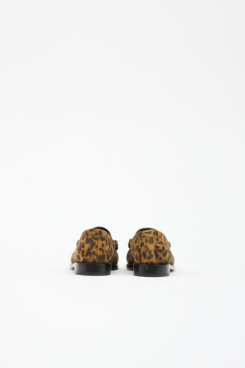 Celine Printed Suede Loafer