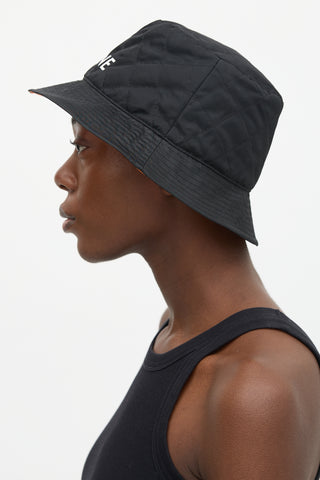 Celine Quilted Logo Bucket Hat
