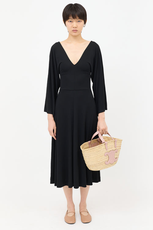 Celine Raffia Teen Classic Panier Bag