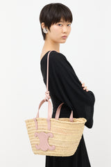 Celine Raffia Teen Classic Panier Bag