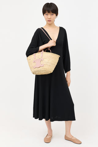 Celine Raffia Teen Classic Panier Bag