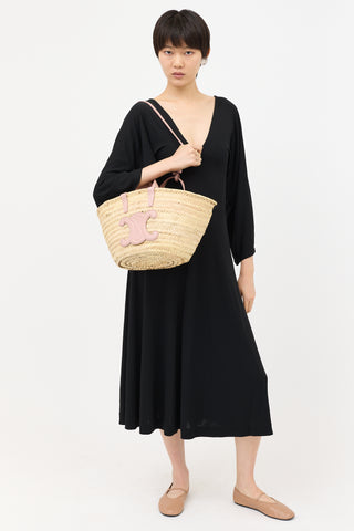 Celine Raffia Teen Classic Panier Bag