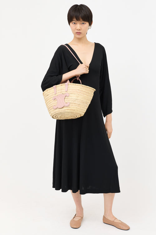 Celine Raffia Teen Classic Panier Bag