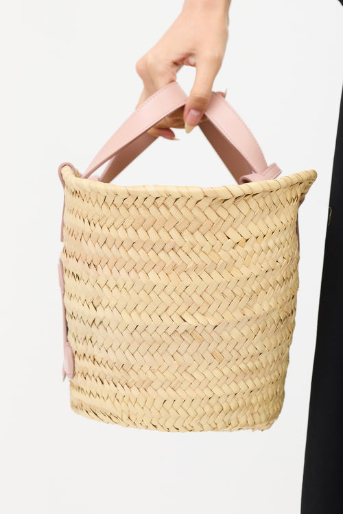 Celine Raffia Teen Classic Panier Bag