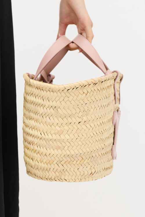 Celine Raffia Teen Classic Panier Bag
