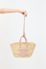 Celine Raffia Teen Classic Panier Bag