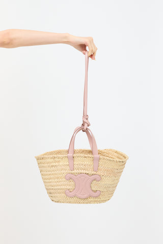 Celine Raffia Teen Classic Panier Bag