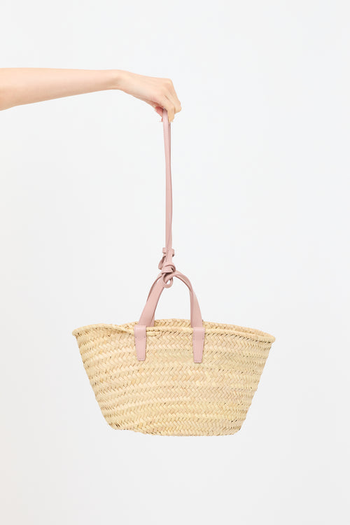 Celine Raffia Teen Classic Panier Bag
