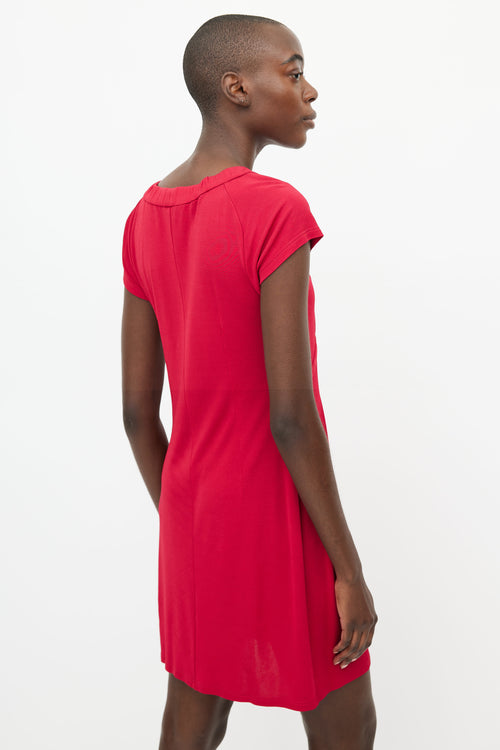 Celine Red Darted Dress