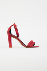 Celine Red Suede & Leather Heel