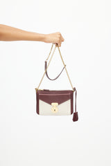 Celine Red & White Leather Bag