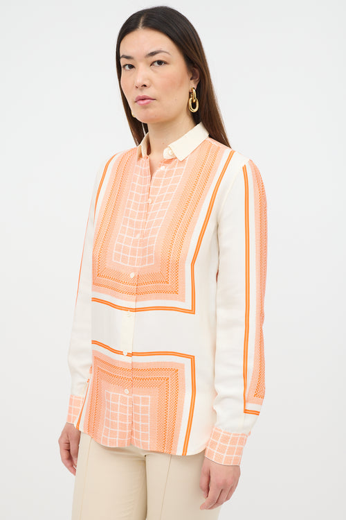 Celine Resort 2013 Silk Printed Shirt