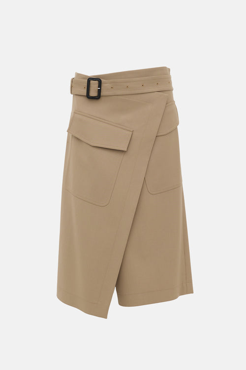 Celine Resort 2018 Cargo Wrap Skirt