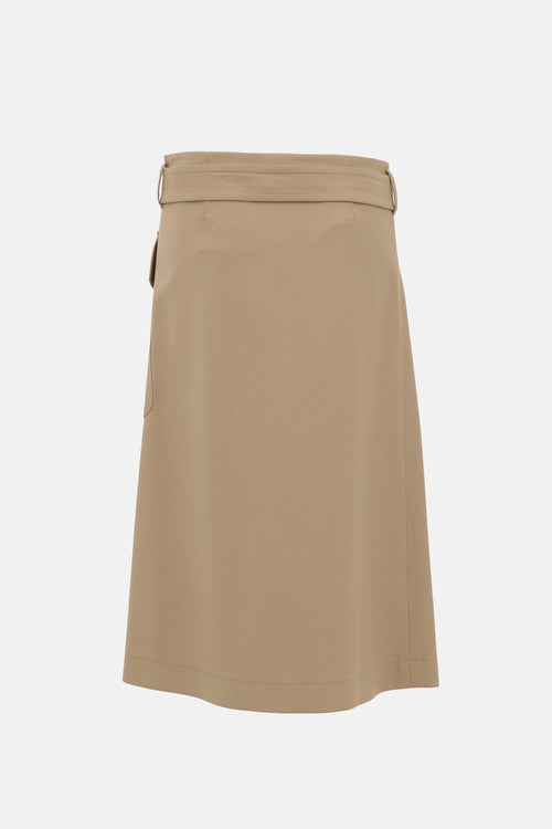 Celine Resort 2018 Cargo Wrap Skirt