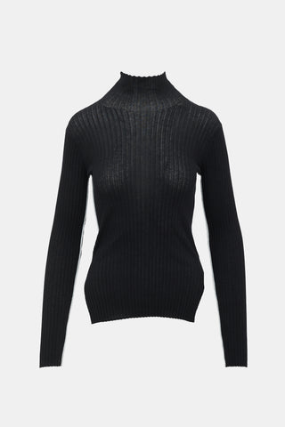Celine Rib Knit Inverted Top