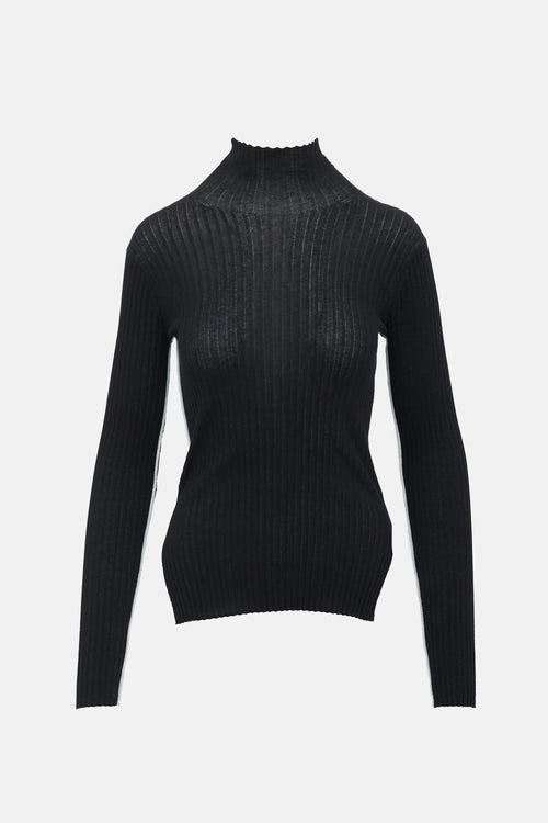 Celine Rib Knit Inverted Top