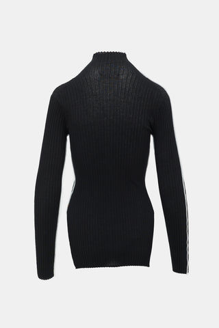 Celine Rib Knit Inverted Top