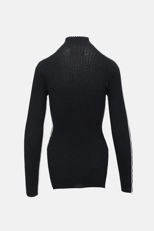 Celine Rib Knit Inverted Top