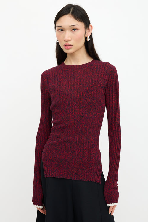 Celine Ribbed Long Sleeve Top