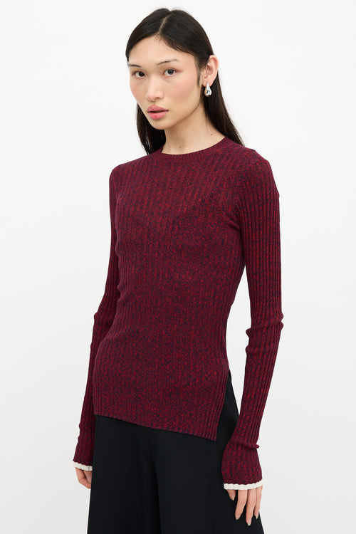 Celine Ribbed Long Sleeve Top