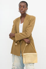 Celine SS 2004 Metallic Leather Shoulder Bag