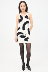 Celine SS 2014 Knit Brush Stroke Mini Dress