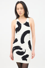 Celine SS 2014 Knit Brush Stroke Mini Dress
