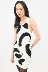 Celine SS 2014 Knit Brush Stroke Mini Dress