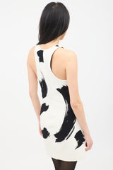 Celine SS 2014 Knit Brush Stroke Mini Dress