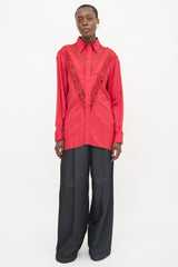 Celine SS 2018 Lace Trimmed Shirt
