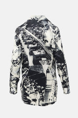 Celine SS 2018 Silk Satin Printed Shirt