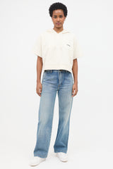 Celine Short Sleeve Logo Hoodie