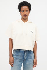Celine Short Sleeve Logo Hoodie