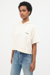 Celine Short Sleeve Logo Hoodie