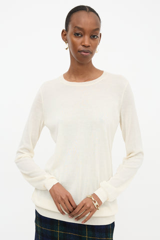 Celine Silk Panel Sweater