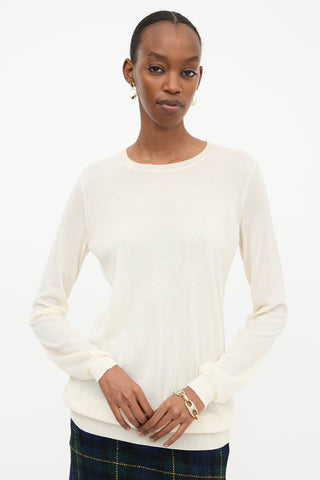 Celine Silk Panel Sweater