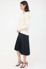 Celine Silk Pleated Drop Waist Dress