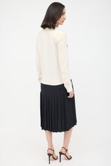 Celine Silk Pleated Drop Waist Dress
