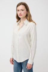 Celine Silk Pinstripe Shirt