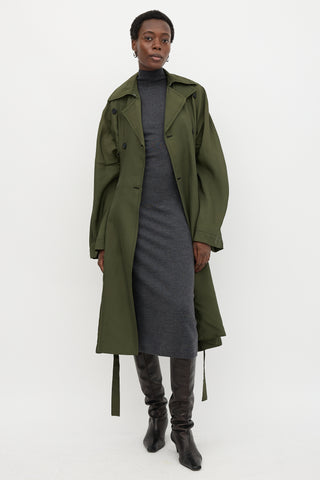 Celine Silk Trench Coat