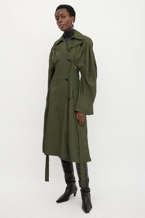 Celine Silk Trench Coat
