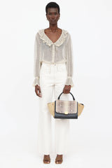 Celine Small Leather Trapeze Bag